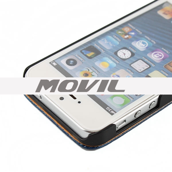 NP-1961 PU  leathe funda para Apple iPhone 5s -3